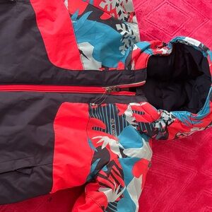 Columbia Kids Puffer Jacket - Red and Black